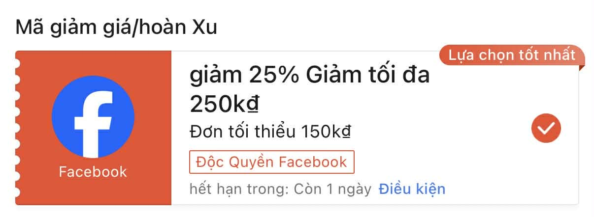 Ưu đãi Shopee
